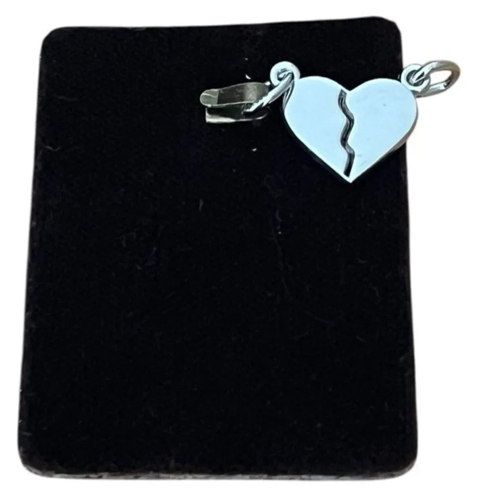 Sterling Silver Broken Heart Charm by Rembrandt